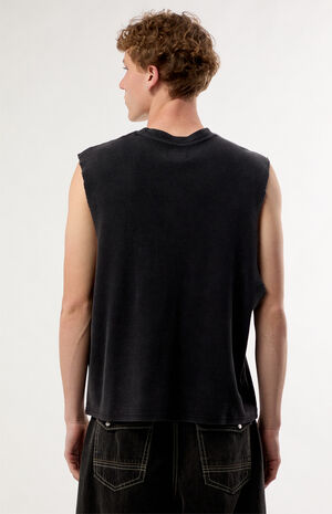 Moments Fade Waffle Knit Muscle Tank Top image number 3