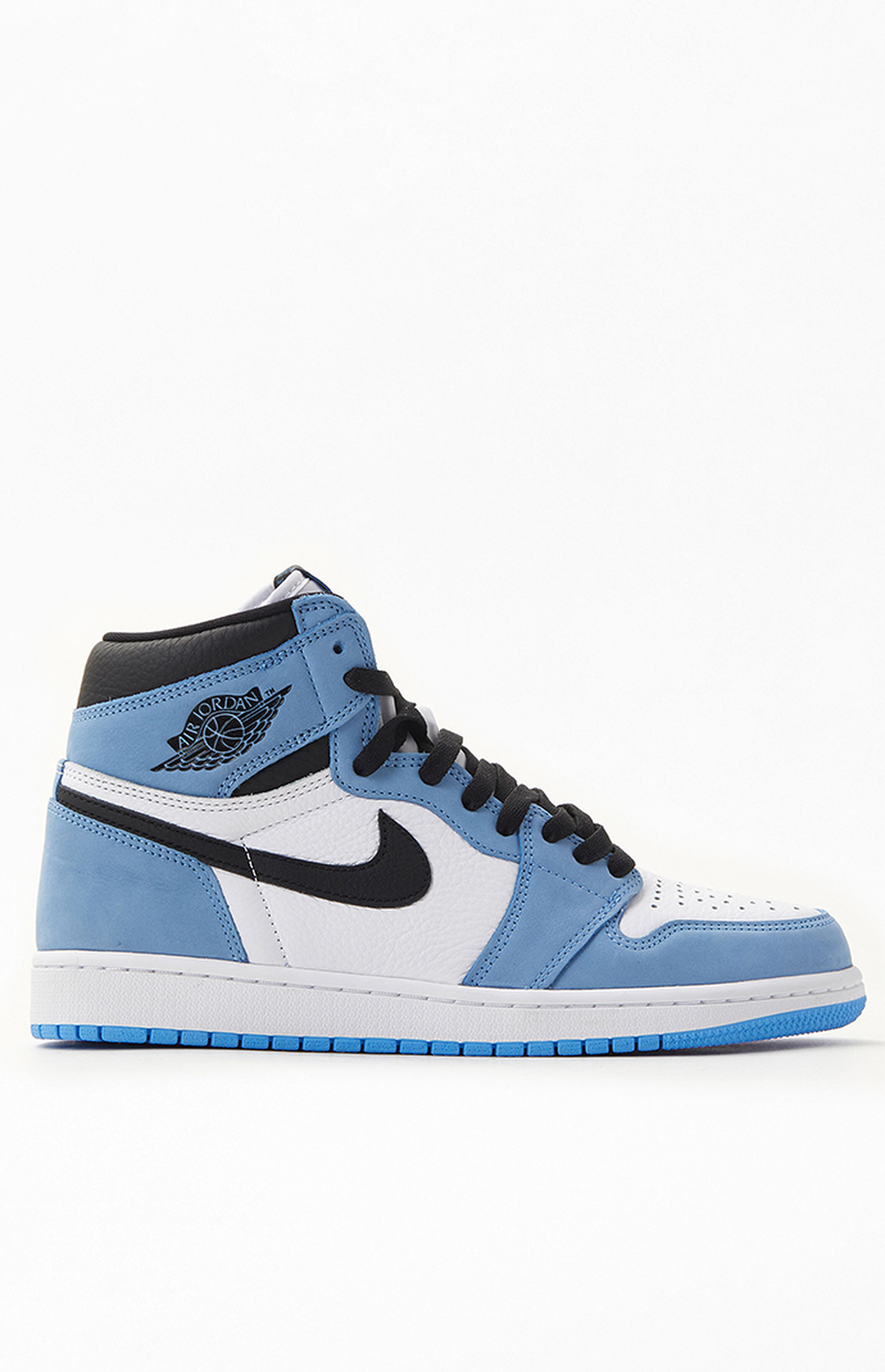 university blue jordan 1 leather
