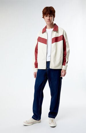 Colorblocked Faux Leather Jacket image number 3