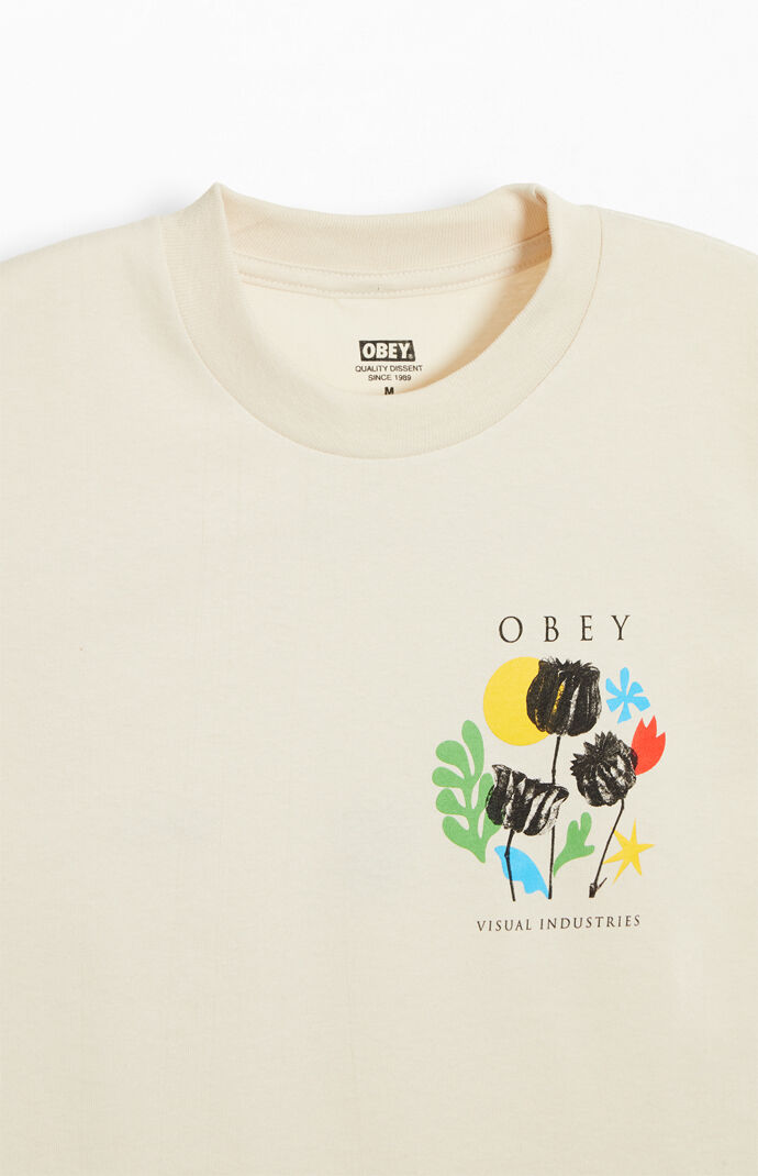 Obey Flowers Papers Scissors Classic T-Shirt | PacSun
