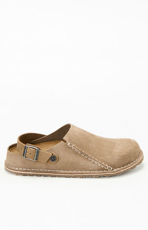 Women's Lutry Premium Suede Clog Gray Taupe image number 1
