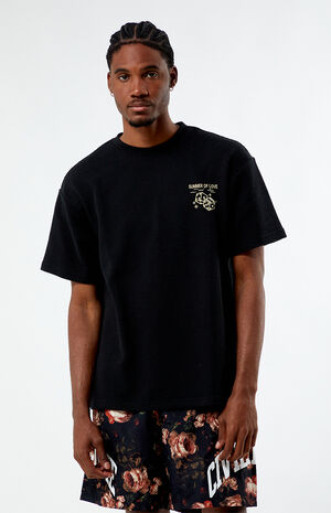 Roll Waffle Knit Oversized T-Shirt image number 1