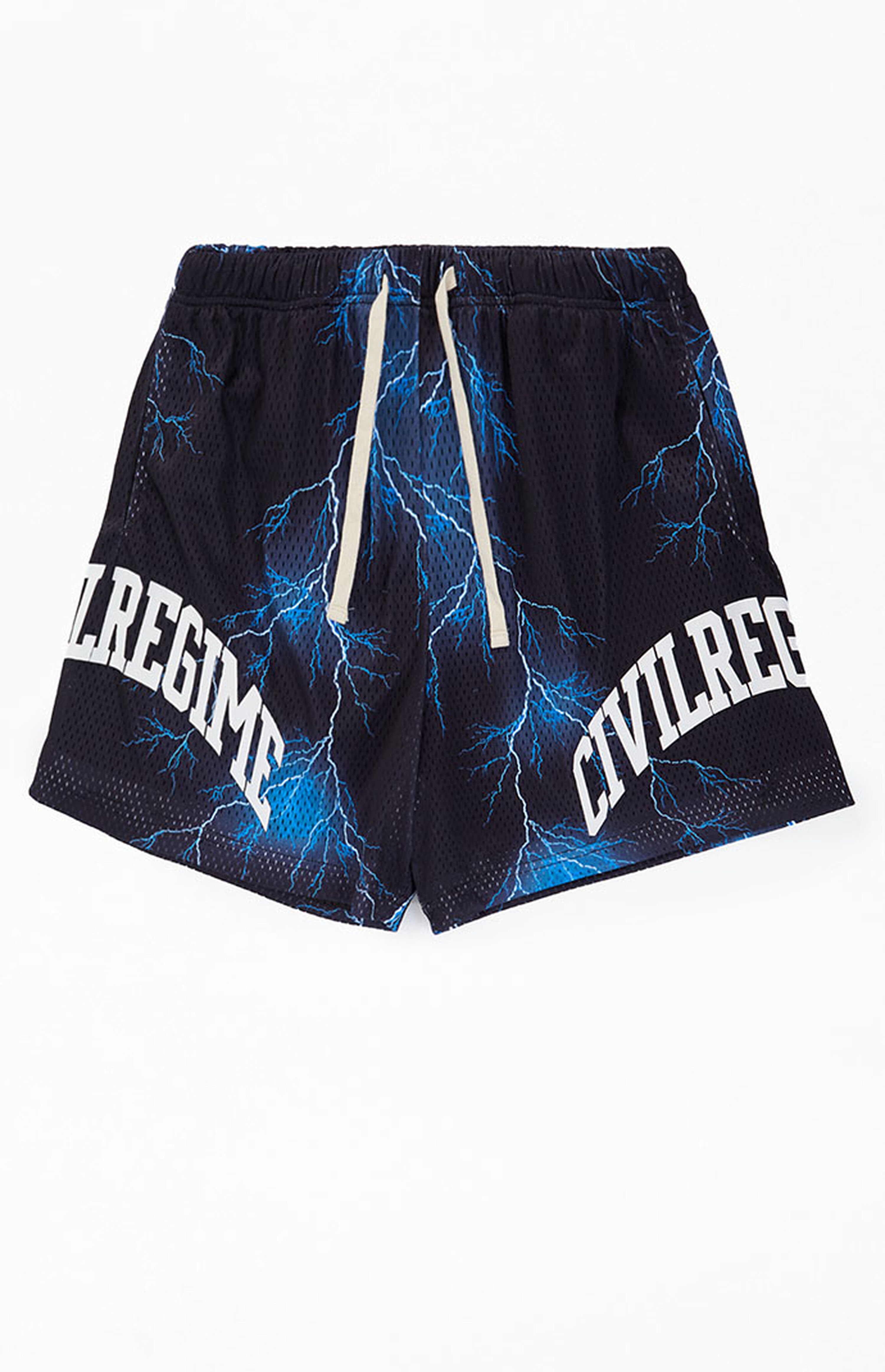 Civil Lightning Mesh Shorts PacSun