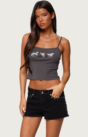 Wild Horses Graphic Tank Top image number 1