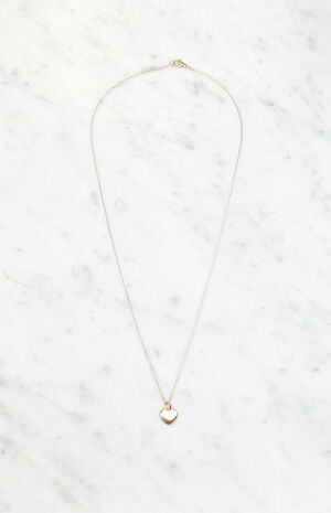 Gold Heart Pendant Necklace image number 1