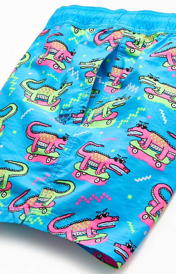 8 Bit Gator Boy 16" Swim Trunks