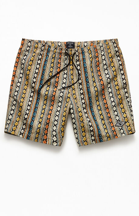 Eco Vertical Striped 17" Swim Trunks