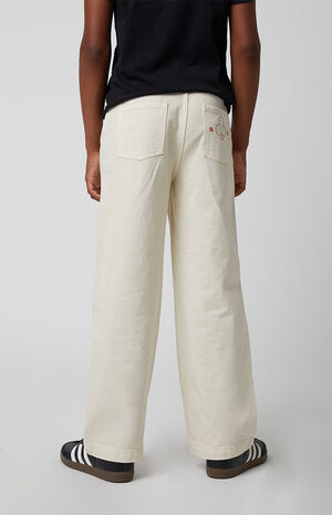 Clover Cream Baggy Jeans image number 5