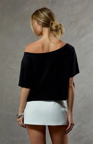 Ohio State Off-The-Shoulder Oversized T-Shirt image number 4