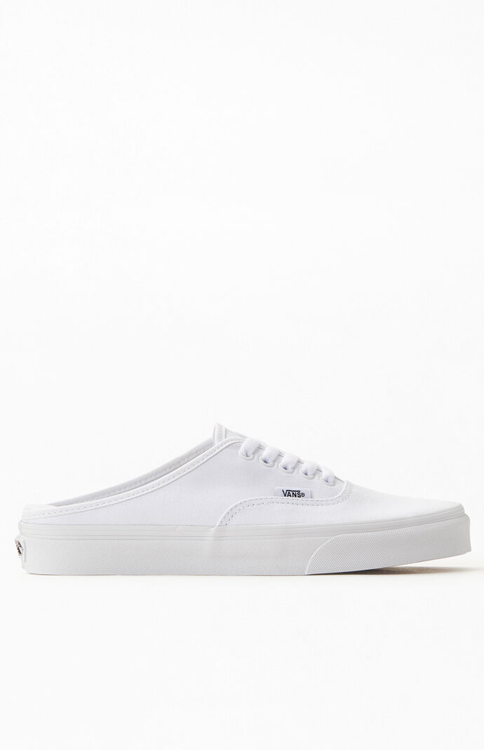 White Authentic Mule Sneakers