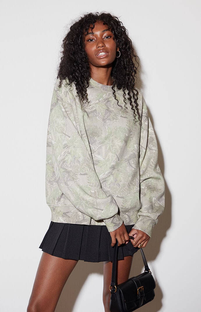 Camouflage crewneck sweatshirt cheap