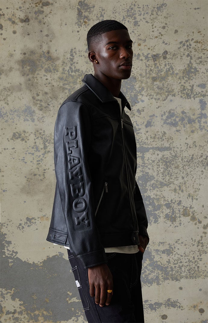 Pacsun x playboy faux fur coach jacket outlet