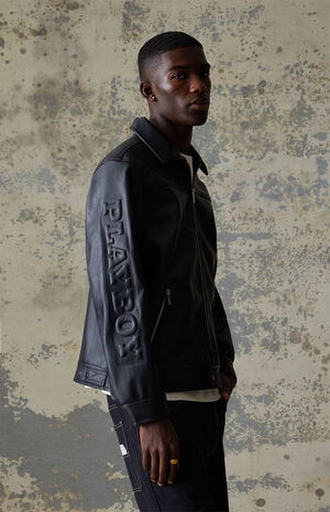 By PacSun Faux Leather Drivers Jacket image number 3