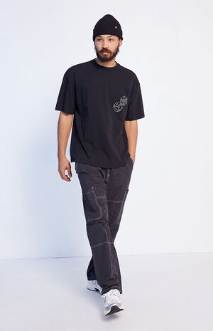 Boxy Fit Stitched T-Shirt image number 4