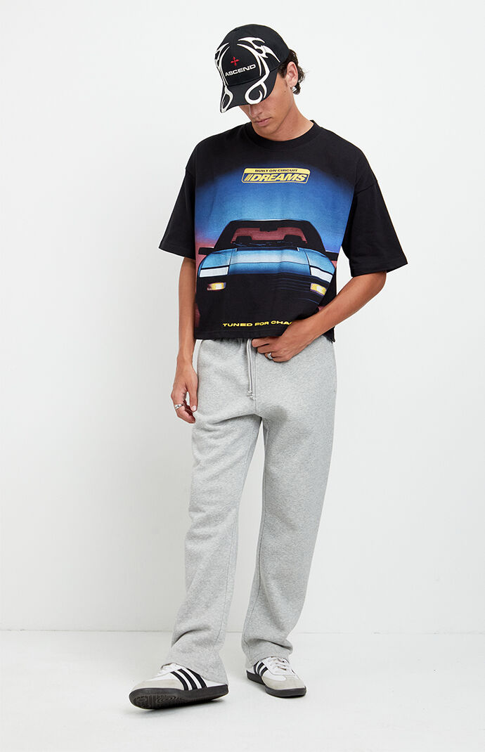 Pacsun Gray Johnny Fleece Straight Sweatpants