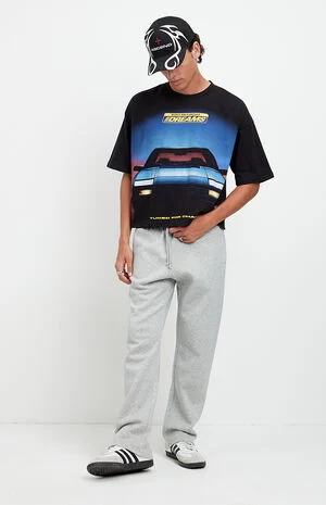 Gray Johnny Fleece Straight Sweatpants image number 1