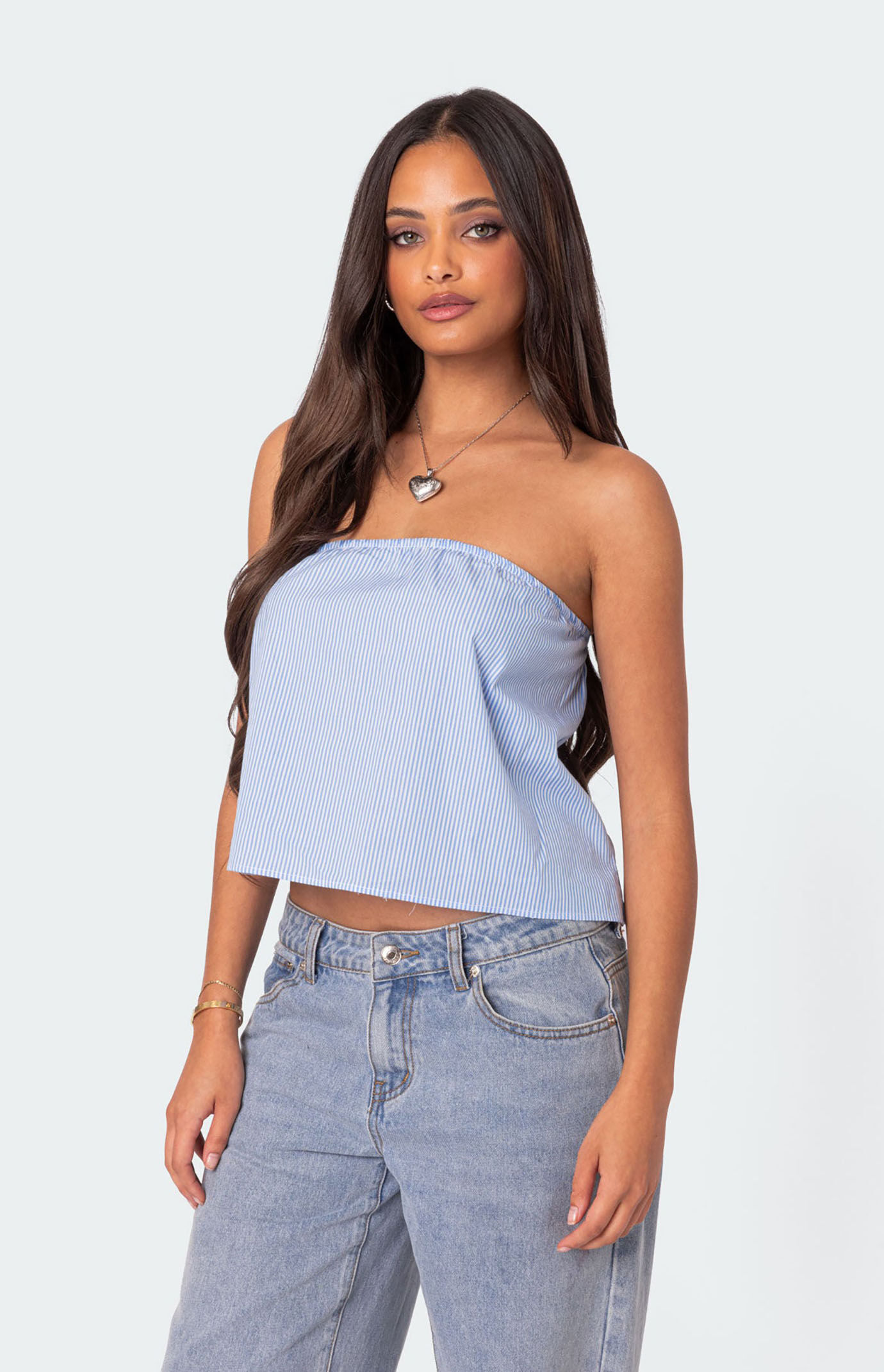 Edikted Toby Striped Tube Top | PacSun
