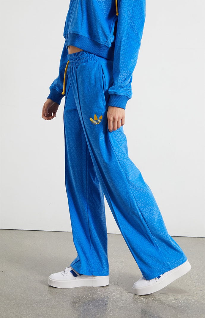 Velvet adidas tracksuit bottoms hot sale