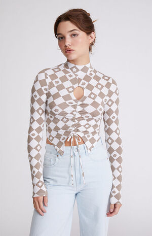 Long Sleeve Cinch Top image number 1