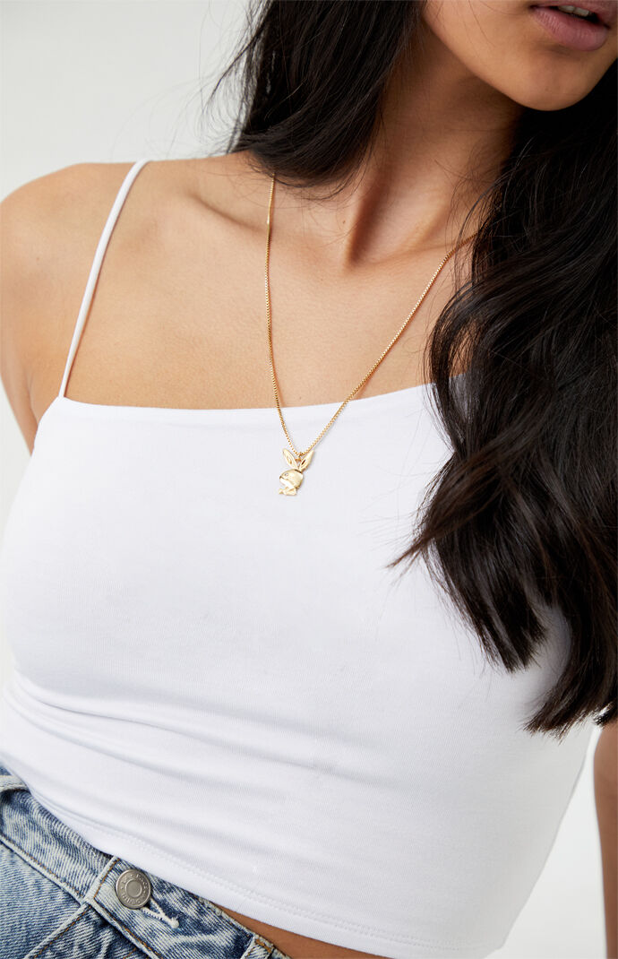 Gold Simple Bunny Necklace