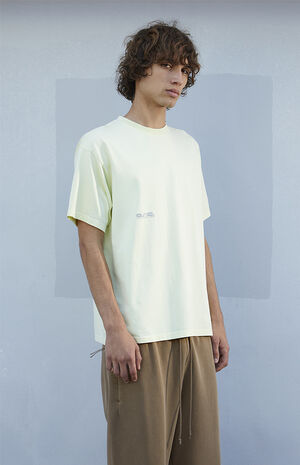 Yellow Vintage Wash Comfort Heavyweight T-Shirt image number 5