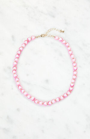 x PacSun Heart Gem Choker Necklace image number 3