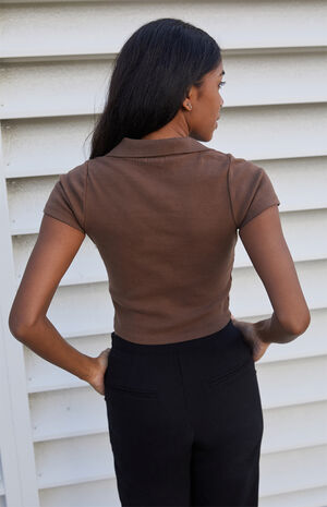 Brown Caroline Top image number 3