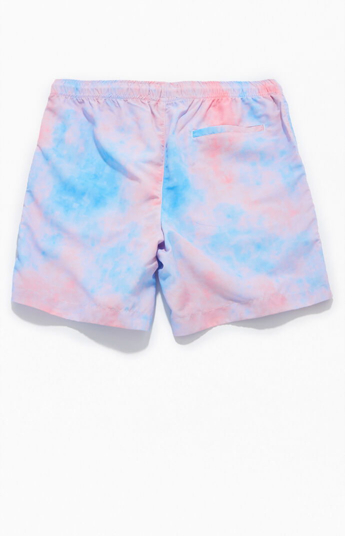 By PacSun Tie-Dyed Bunny Nylon Shorts