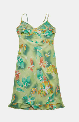 2000s Floral Midi V-Neck Dress image number 2