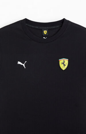 Black Ferrari Big Shield T-Shirt image number 2