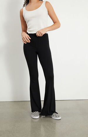 Ribbed Flare Pants image number 2