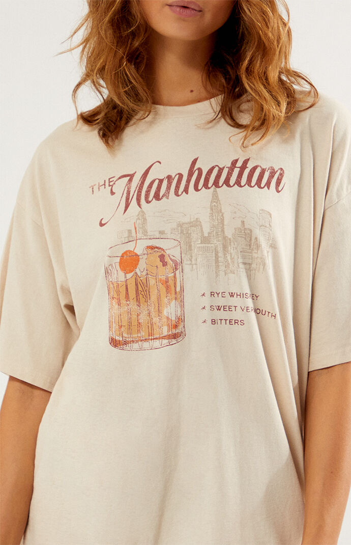 Golden Hour Manhattan Drink Oversized T Shirt PacSun