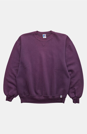Purple '90s Russell Crew Neck Sweatshirt image number 1