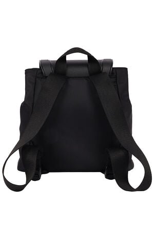Black Mini Fashion Eva Flap Backpack image number 3