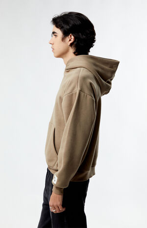 Desert Taupe Solid Hoodie image number 3
