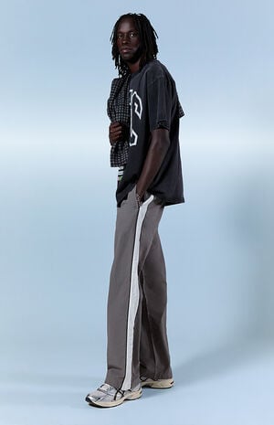 Gray Brodie Baggy Track Pants image number 1