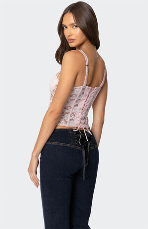 Drew Sheer Lace Cupped Corset image number 5