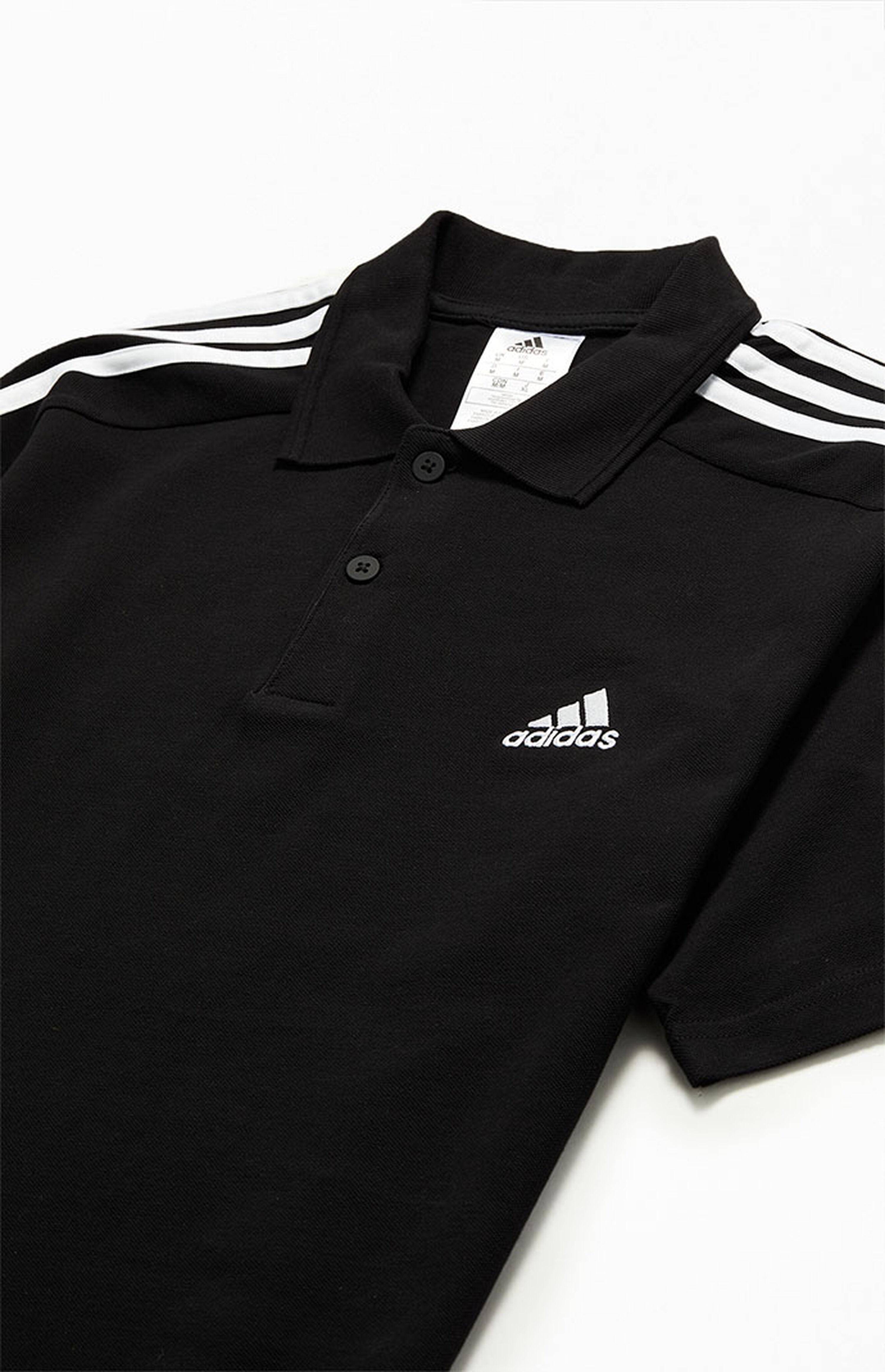 Black III Blanket Strip Polo Shirt