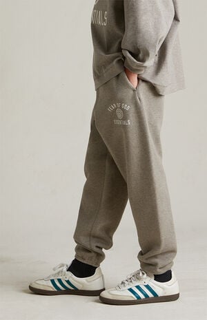 Kids Heather Grey University Fleece Sweatpants image number 4