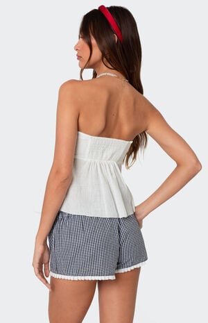 Tadria Drawstring Baby Doll Top image number 5