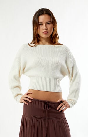 Cosette Ribbed Off-The-Shoulder Sweater image number 2