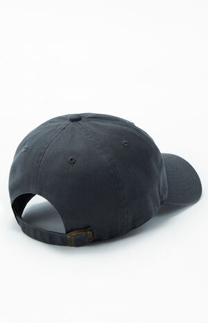 Charcoal LA Dodgers Strapback Dad Hat Charcoal LA Dodgers Strapback Dad Hat image number 2