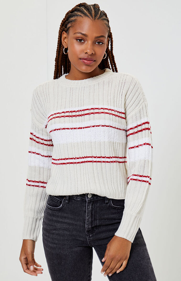 Mixed Yarn Pullover Sweater