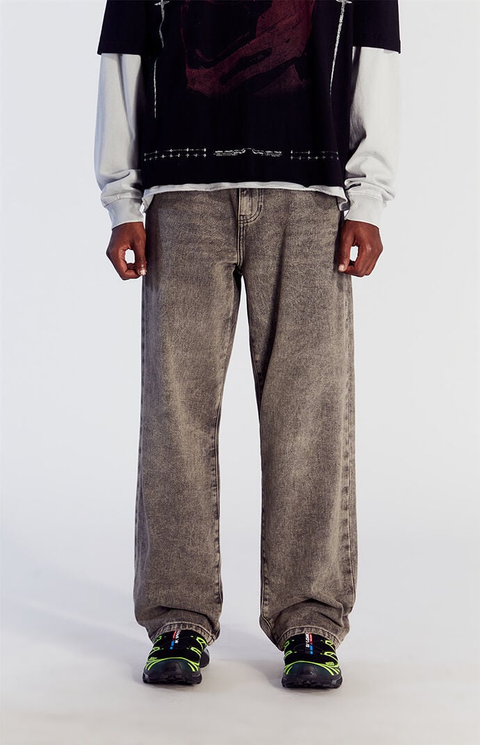 Image: Brown Overdyed Baggy Jeans