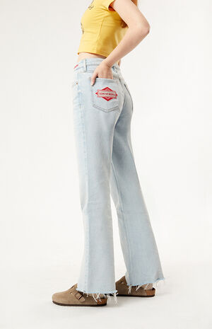 By PacSun Light Indigo Vintage Bootcut Jeans image number 3