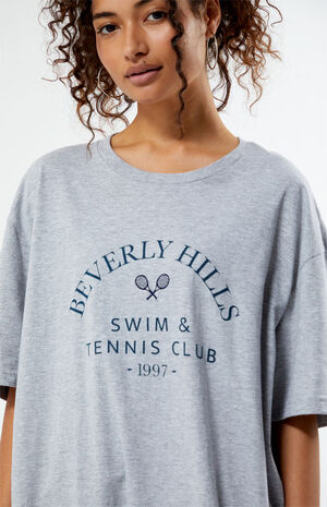Beverly Hills Tennis Club Oversized T-Shirt image number 3