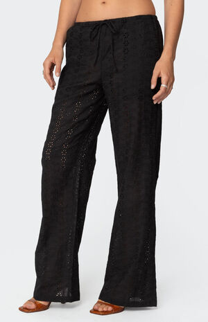 Lemon Lacey Cotton Pants image number 3