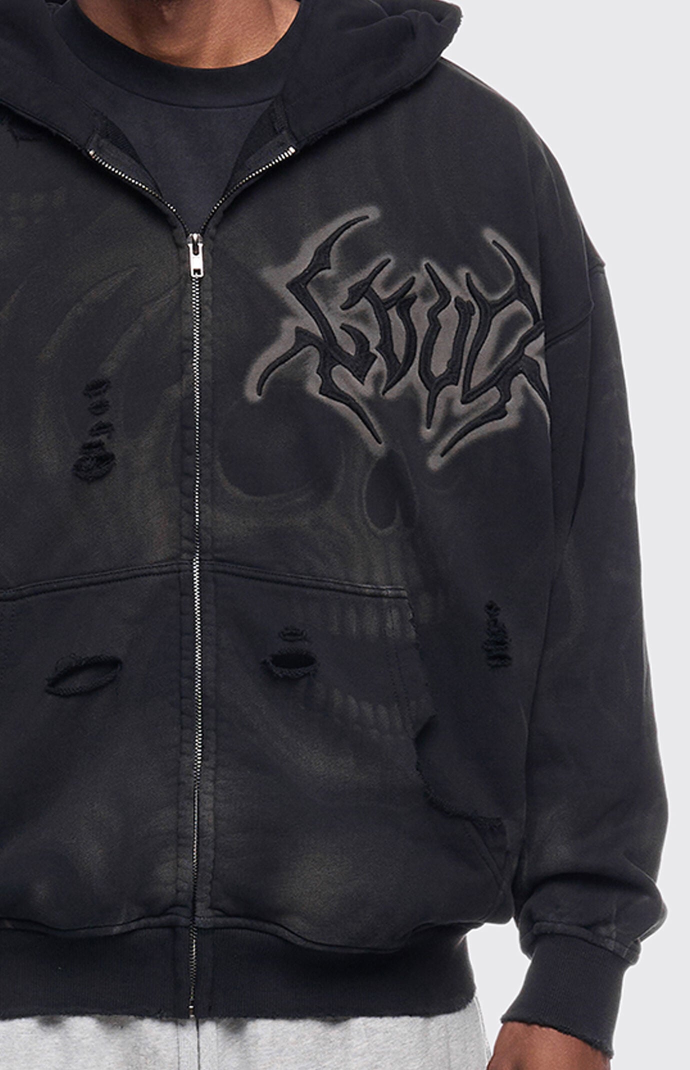 Rolling Loud Ghost Skull Zip Up Hoodie