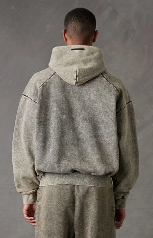 Black Classic Raglan Hoodie image number 4