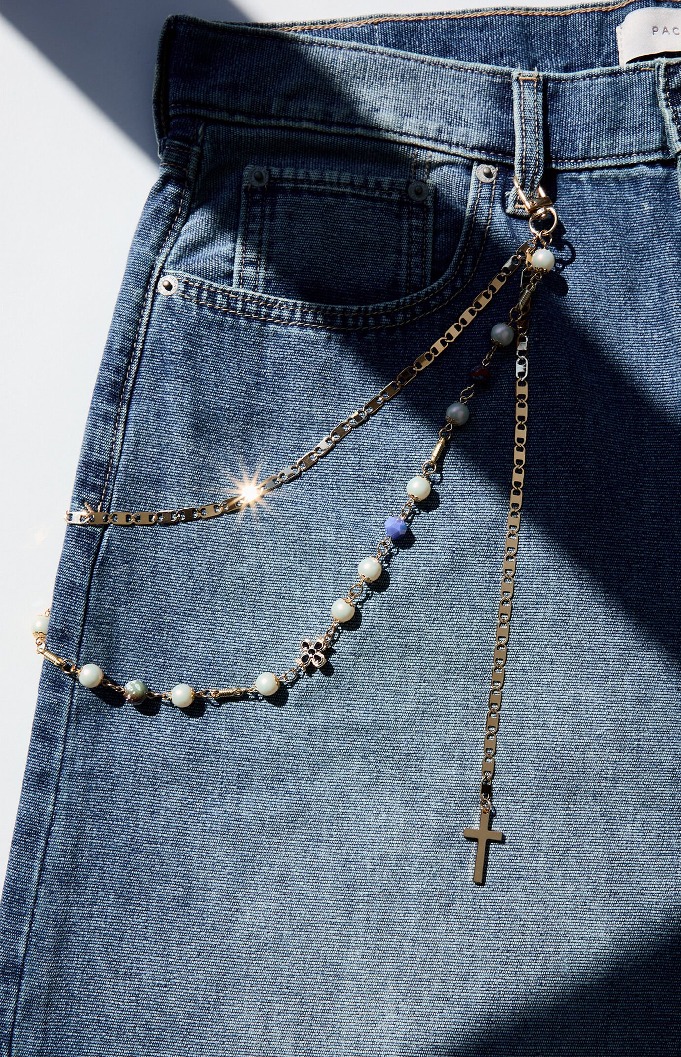 Pacsun Cross Wallet Chain